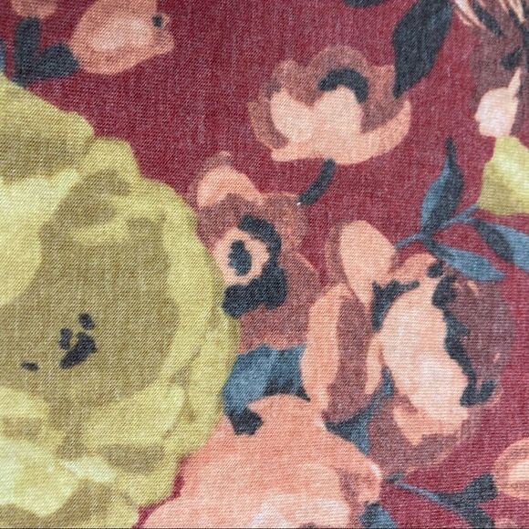 Women’s Peach Floral Dress Size 2X, POCKETS, Bell Sleeves - Picture 6 of 7